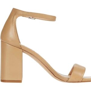 Sam Edelman Women's Daniella Two-Piece Block-Heel Sandals - Nude Leather NWT